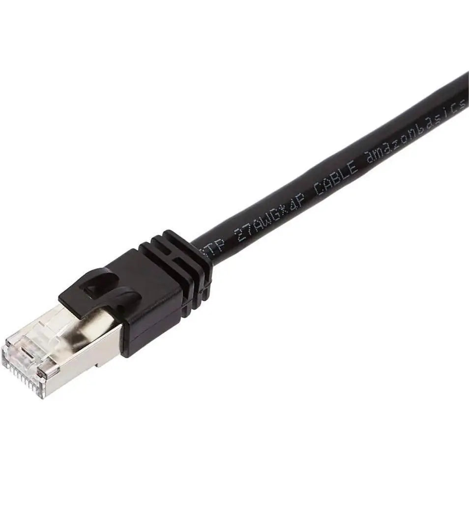 ✨Nuevo y sin usar✨ Cable RJ45 Cat 7 de alta velocidad, color negro, aprox. 6 m, paquete de 5