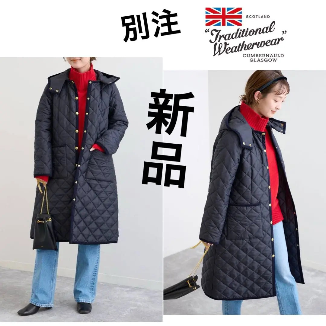 Brand new! SLOBE bespoke traditional weatherwear ARKLEY hooded long coat