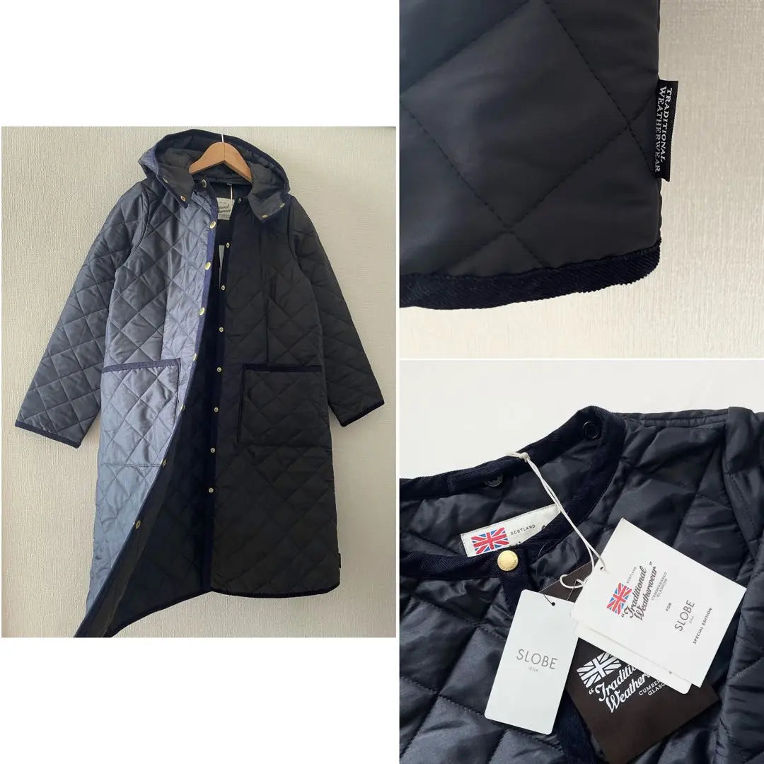 Brand new! SLOBE bespoke traditional weatherwear ARKLEY hooded long coat