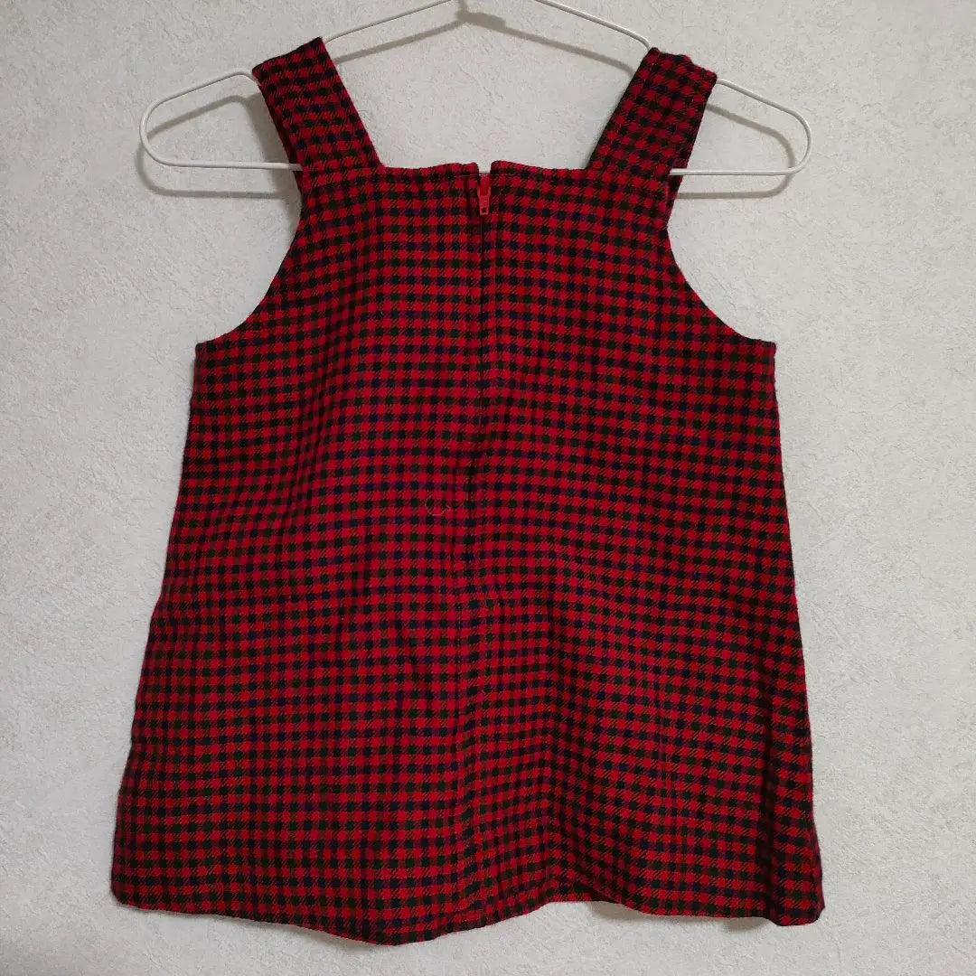 Parentsdream 80cm Checkered Sleeveless Dress