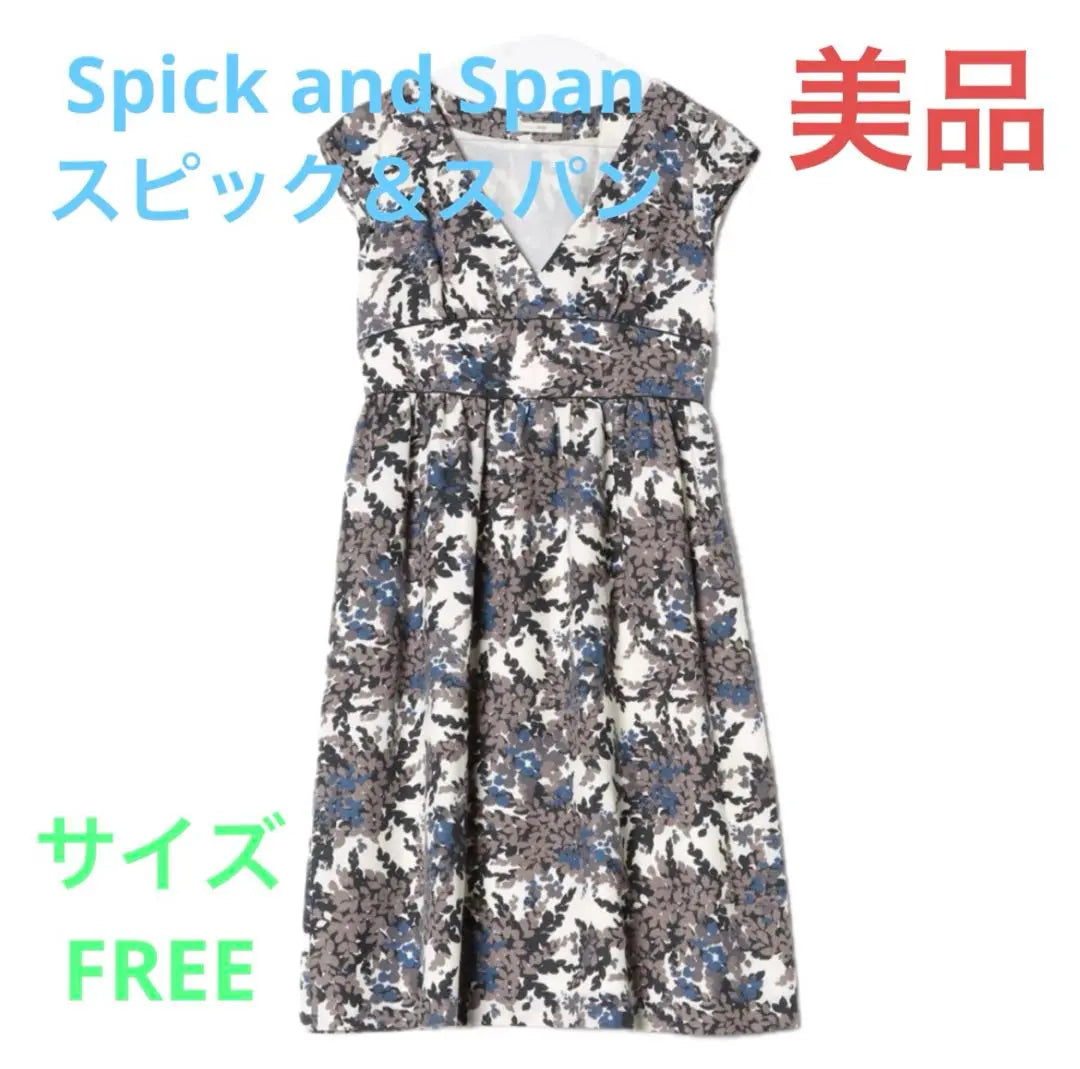 ☆ Belleza ☆ Envío gratis SPICK AND SPAN Spick &amp; Span Traje de baño de manga corta ☆ | ☆美品☆送料無料Spick and Spanスピック＆スパン半袖ワンピース☆