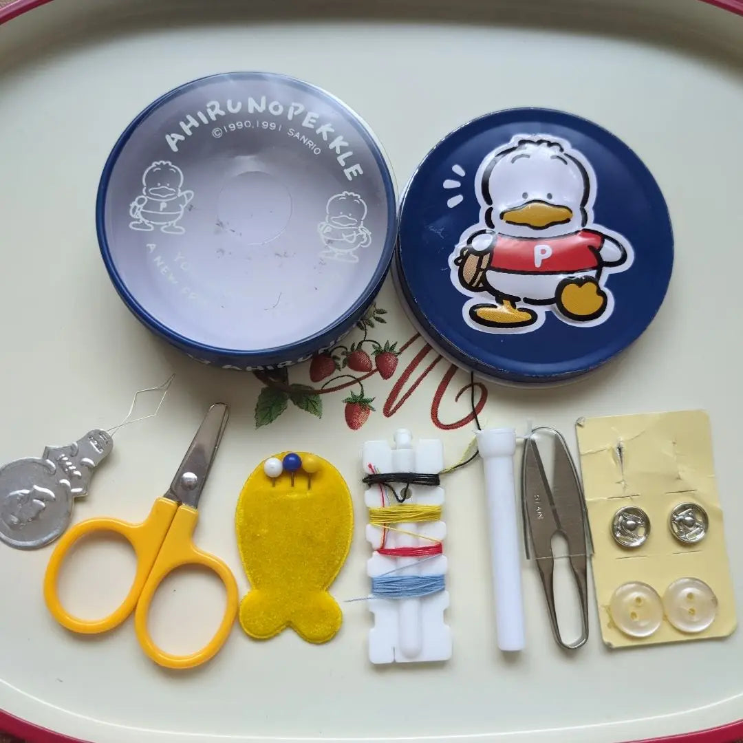 Sanrio Duck Peckle Winky Pinky Sewing Set Sewing