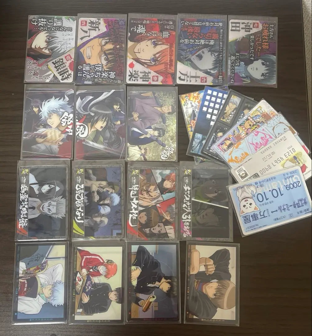 Venta al por mayor de chicles con forma de tarjeta Gintama