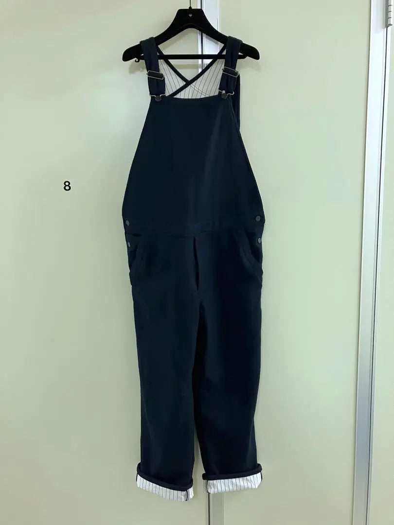 〓SON OF THE CHEESE〓 Dark blue WOOL overalls