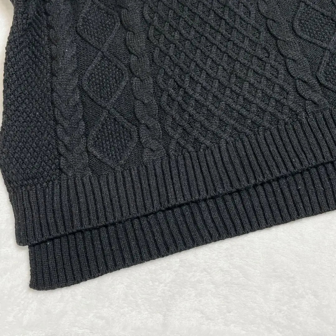 BACK NUMBER Turtle neck knit 〚Size feeling〛 black sweater | BACK NUMBER タートルネックニット〚サイズ感М〛ブラック セーター