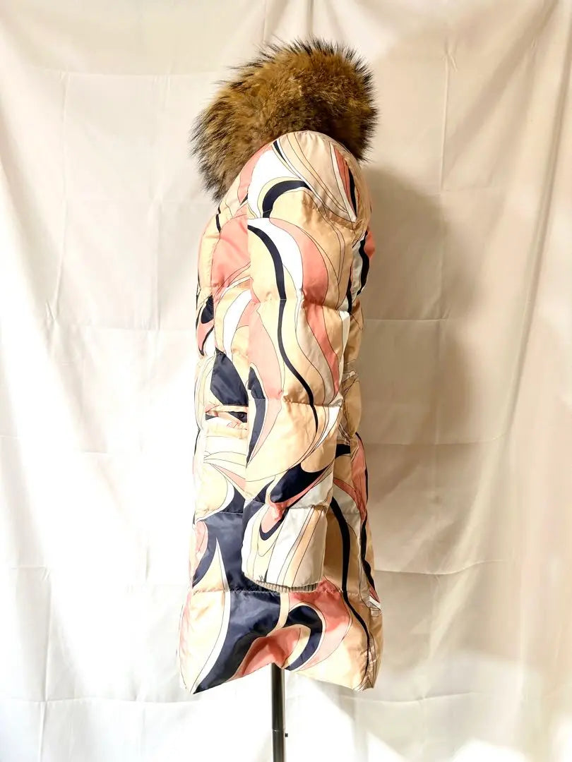 Rady fur coat, one size fits all, lady, pink, beige, navy blue, pattern [143]