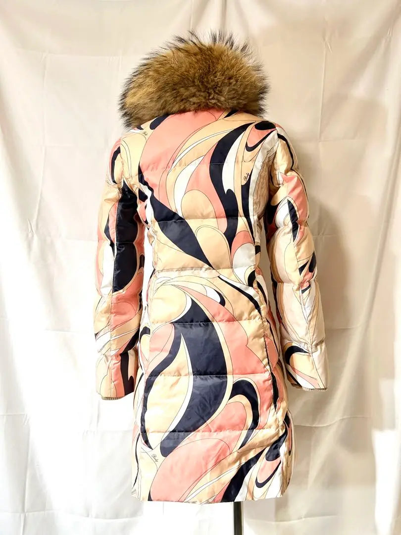 Rady fur coat, one size fits all, lady, pink, beige, navy blue, pattern [143]