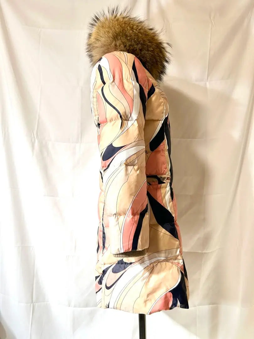 Rady fur coat, one size fits all, lady, pink, beige, navy blue, pattern [143]