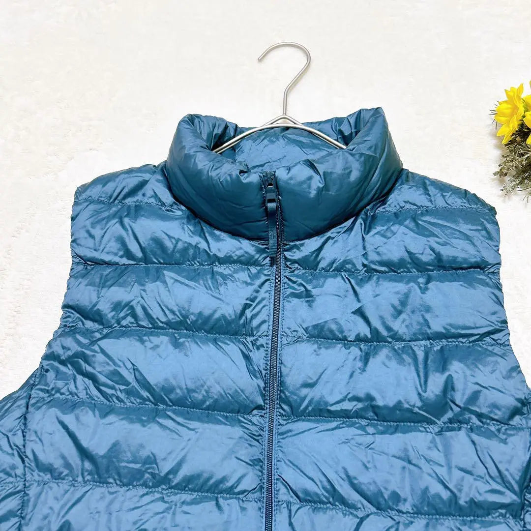 3642◆Uniqlo(M) Ultra Light Down Vest Down Feather Green | 3642◆ユニクロ(M)ウルトラライトダウンベスト　ダウン　フェザー　グリーン