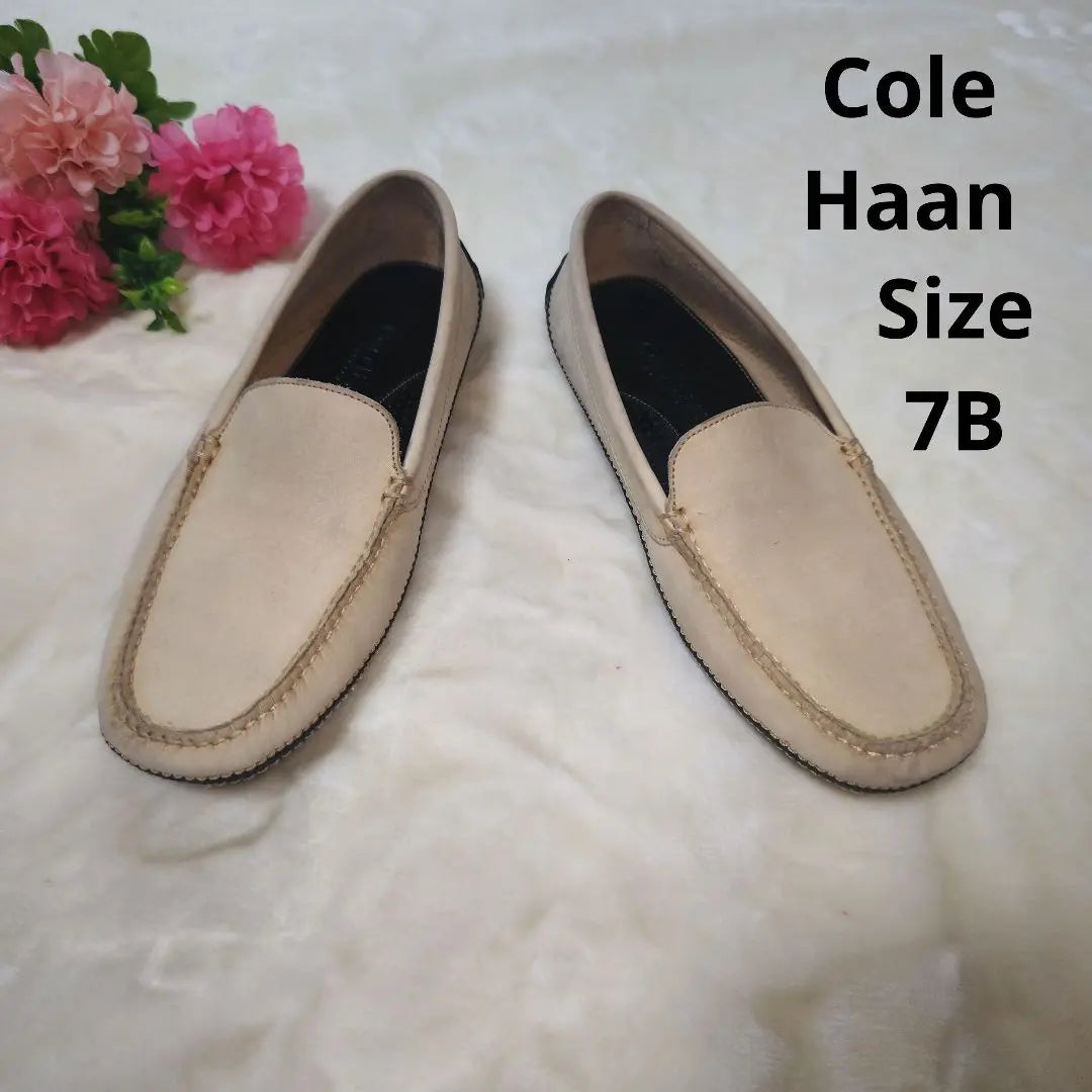 [Stylish☆Cole Haan] Beige driving shoes size 7B