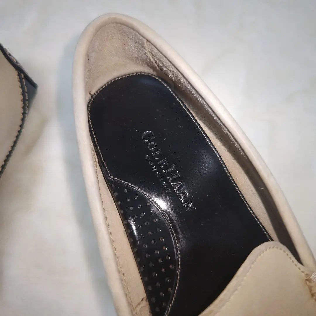 [Stylish☆Cole Haan] Beige driving shoes size 7B