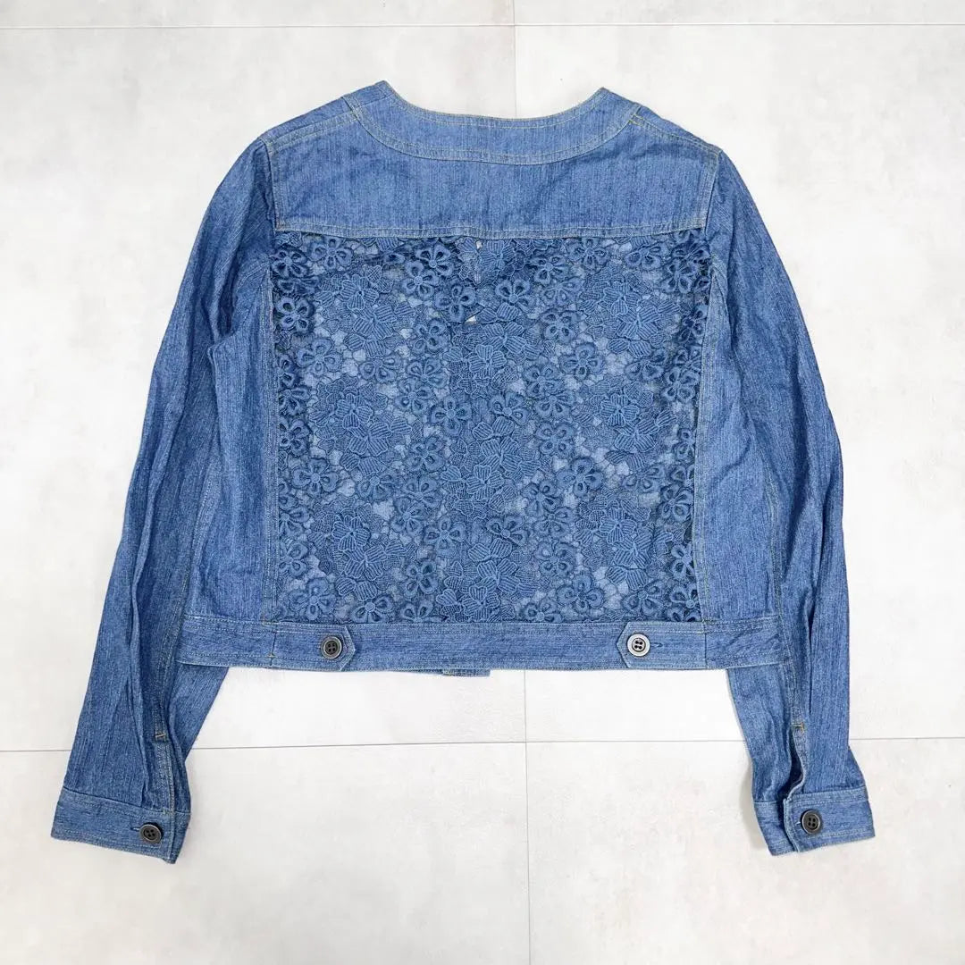 [Pizzo Bianco] Pizzo Bianco Beautiful M Denim Jacket Lace