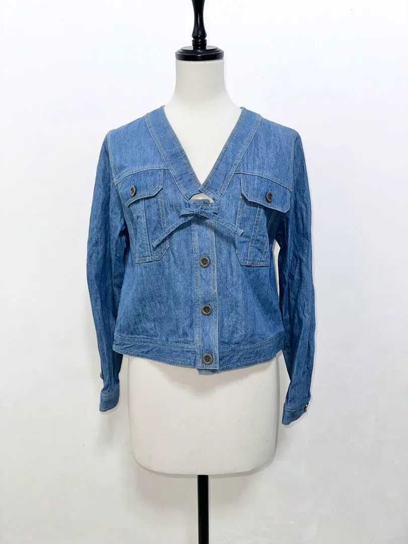 [Pizzo Bianco] Pizzo Bianco Beautiful M Denim Jacket Lace