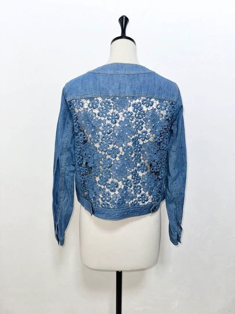 [Pizzo Bianco] Pizzo Bianco Beautiful M Denim Jacket Lace