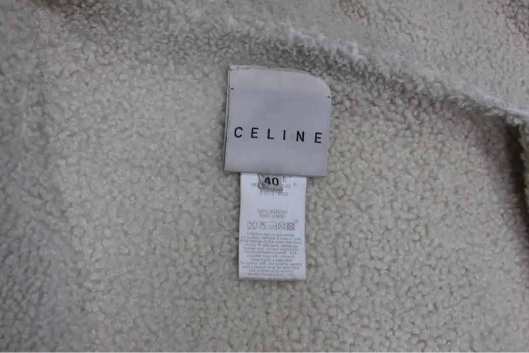 celine lamb leather coat 40