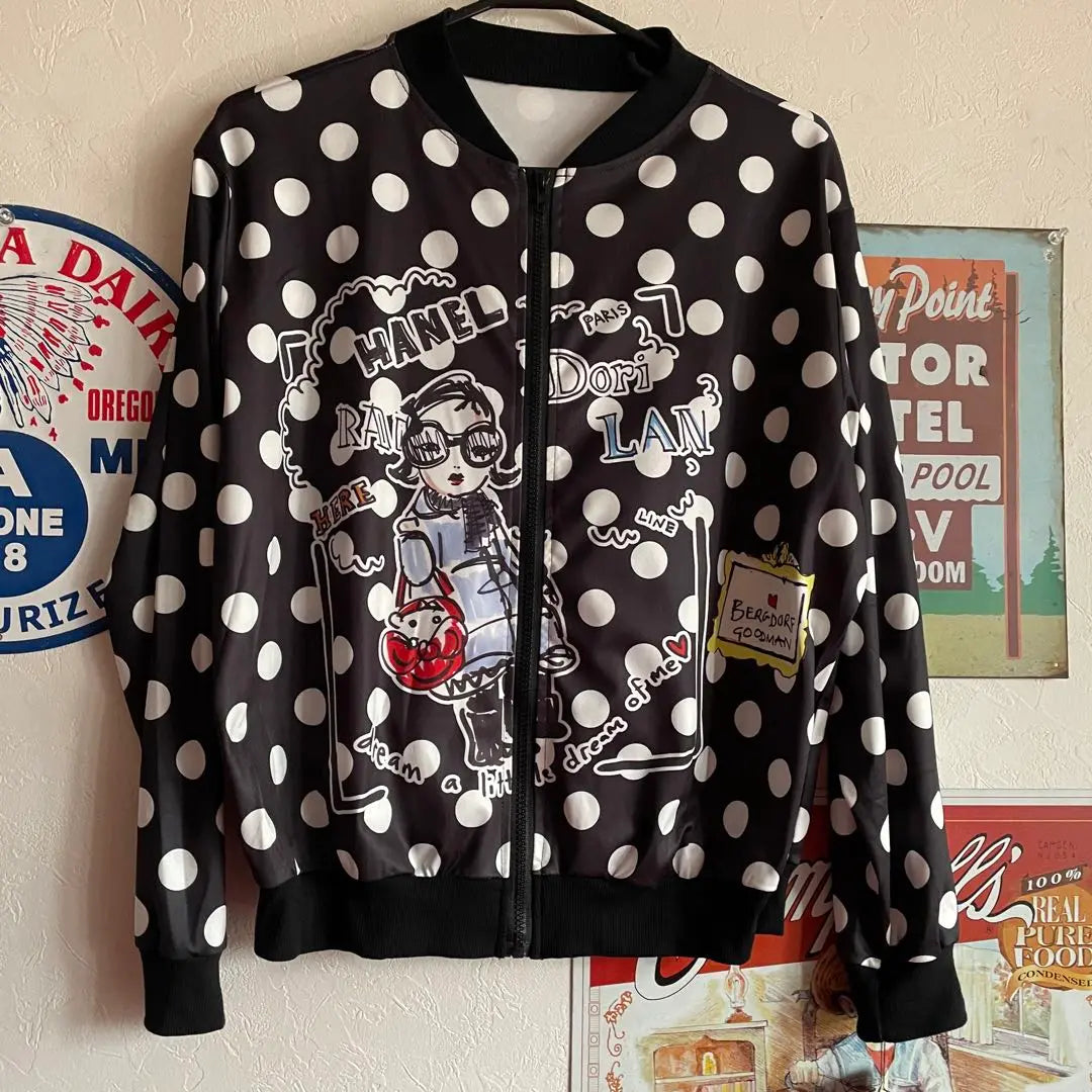 ❤️Jacket❤️Polka dot pattern❤️Dot pattern❤️Hippie❤️Unisex❤️Lady Gaga❤️Naka Risa