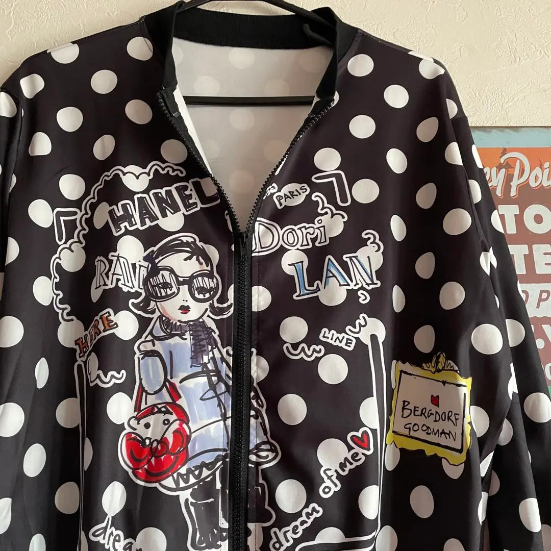 ❤️Jacket❤️Polka dot pattern❤️Dot pattern❤️Hippie❤️Unisex❤️Lady Gaga❤️Naka Risa