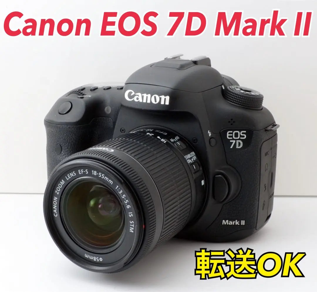 ★ Canon EOS 7D Mark Ⅱ ★ AF de alta velocidad ● AF máximo ● Transferencia desde teléfono inteligente OK | ★Canon EOS 7D Mark Ⅱ★高速AF●最高AF●スマホ転送OK