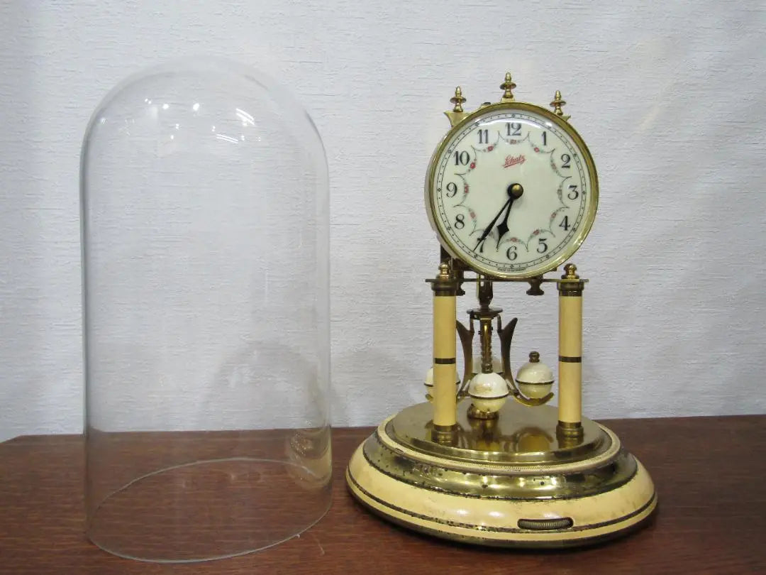 German Vintage Table Clock Made in Schatz, Rare Item