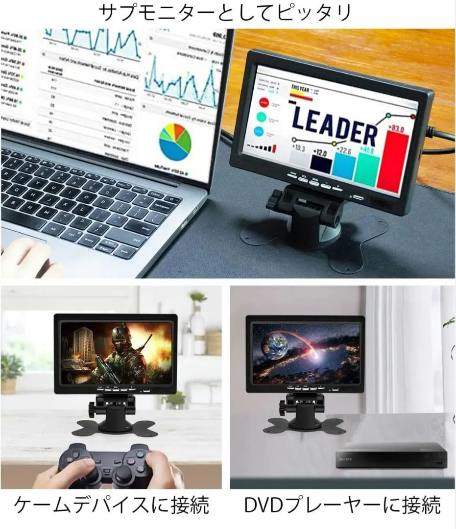 MIUZEI 7-inch HDMI terminal LCD monitor