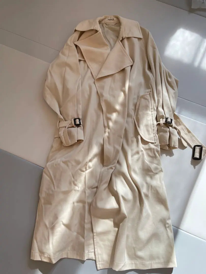 AURALEE WOOL MAX GABARDINE TRENCH COAT | AURALEE WOOL MAX GABARDINE TRENCH COAT