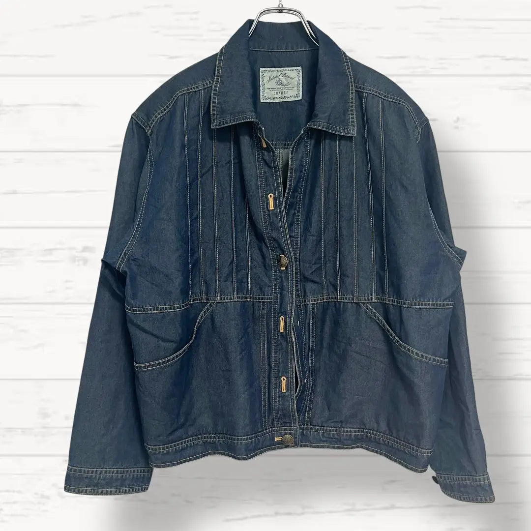 1311 [Renown CHARGE] Denim Jacket L Size G-Jean Made in Japan