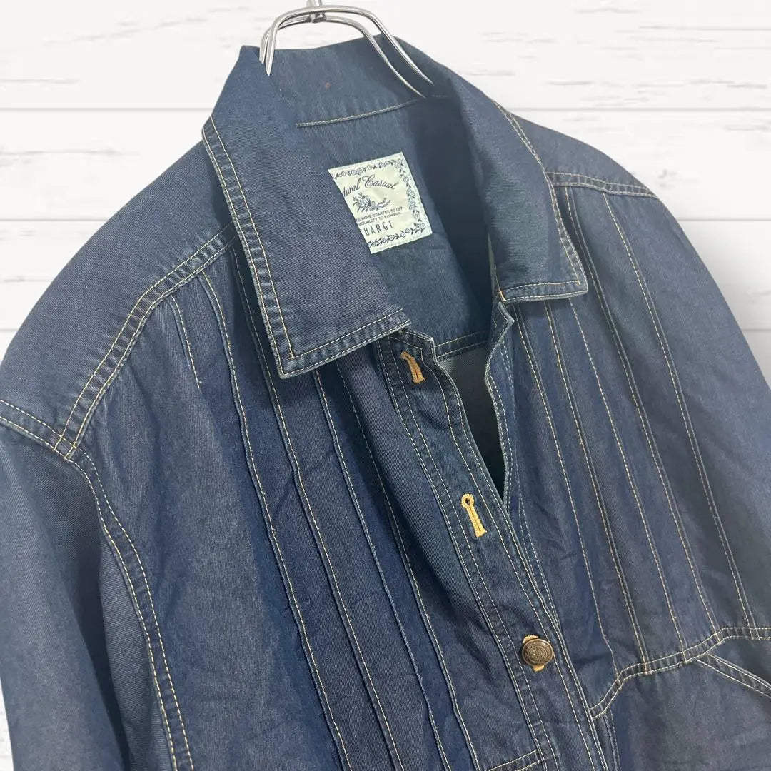 1311 [Renown CHARGE] Denim Jacket L Size G-Jean Made in Japan