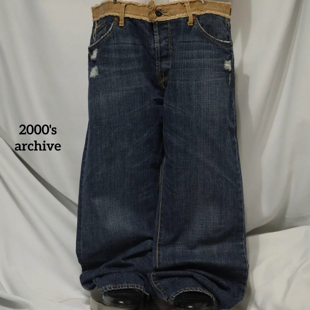 2000's archive gimmick super buggy denim