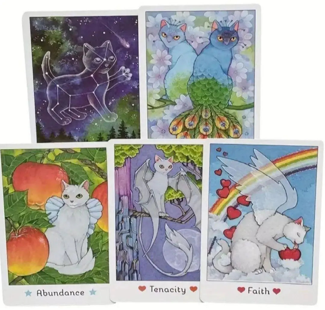 Carta del Tarot del Gato Carta del Oráculo Afirmación de la Carta de Lenormand | 猫 タロットカード オラクルカード ルノルマンカード アファメーション