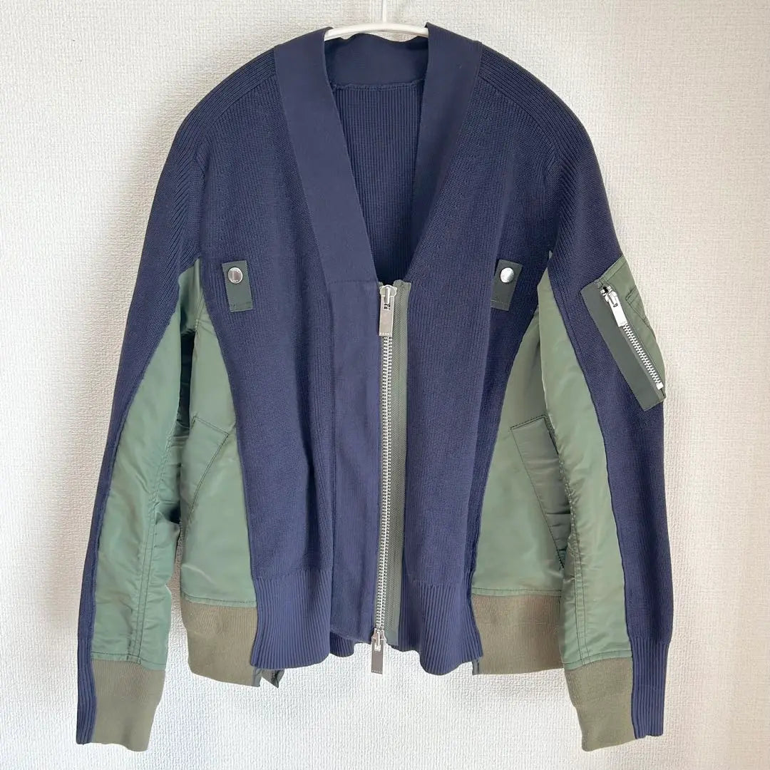 sacai MA-1 cardigan size 1