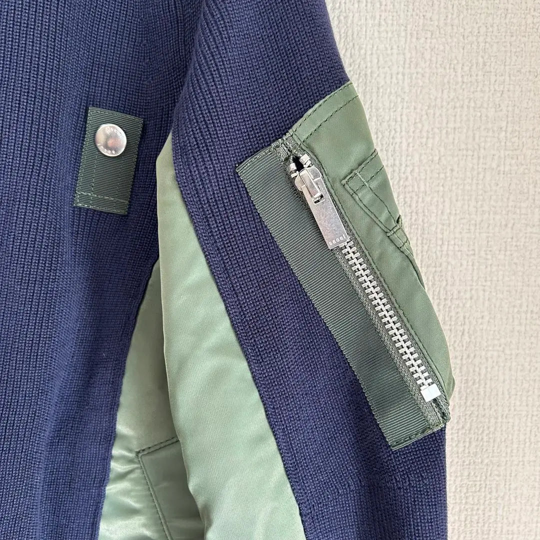 sacai MA-1 cardigan size 1