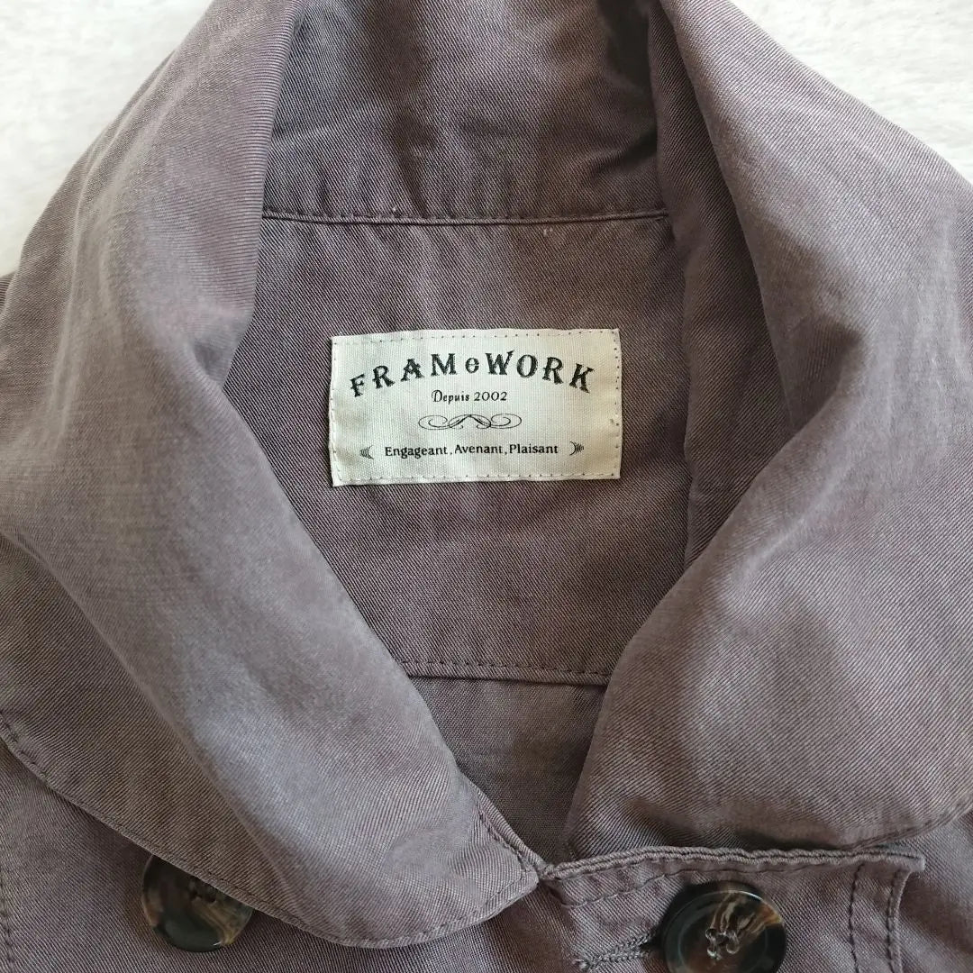 [Frameworks] No color jacket seven -minute sleeve charcoal ◆ m