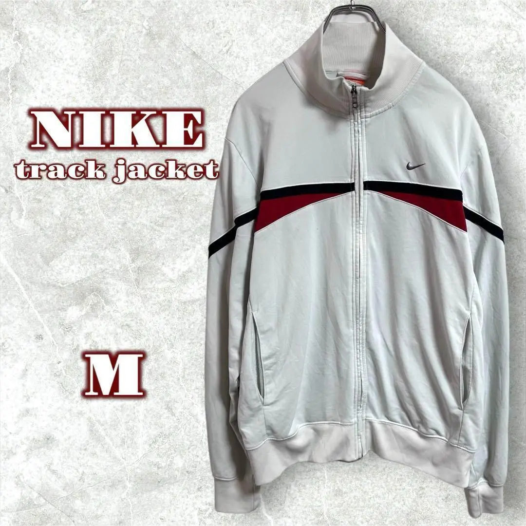 NIKE Track Jacket Vintage Embroidered Logo Simple Design