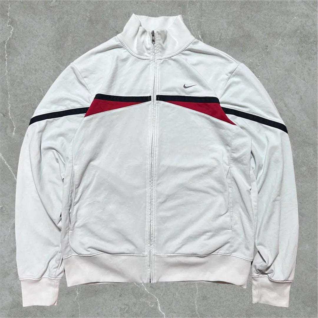 NIKE Track Jacket Vintage Embroidered Logo Simple Design