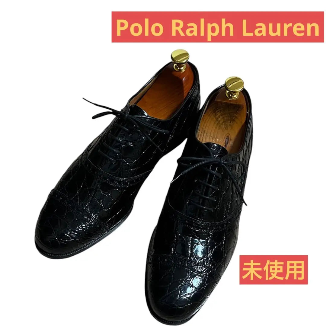 Polo Ralph Lauren Crocodile Leather Straight Tip Dress Shoes