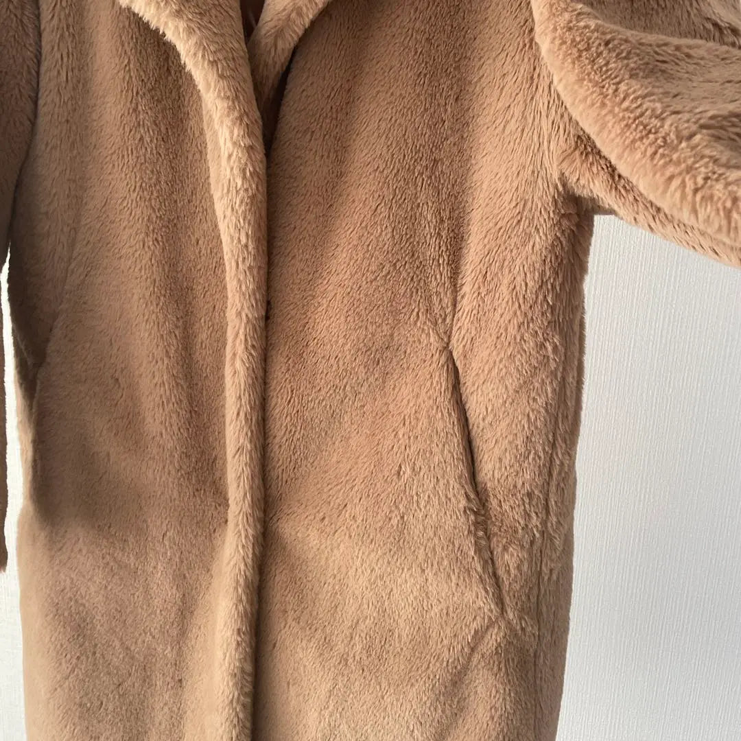 HERNO Eco Fur Coat Beige Size 38 | HERNO　ヘルノ　エコファーコート　ベージュ　38サイズ