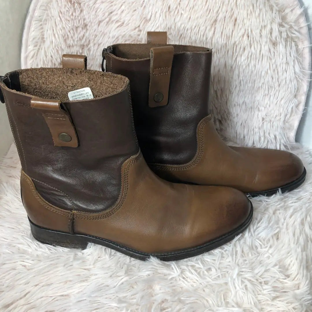 Botas de piel Clarks con cremallera trasera UK8 16501 20354985