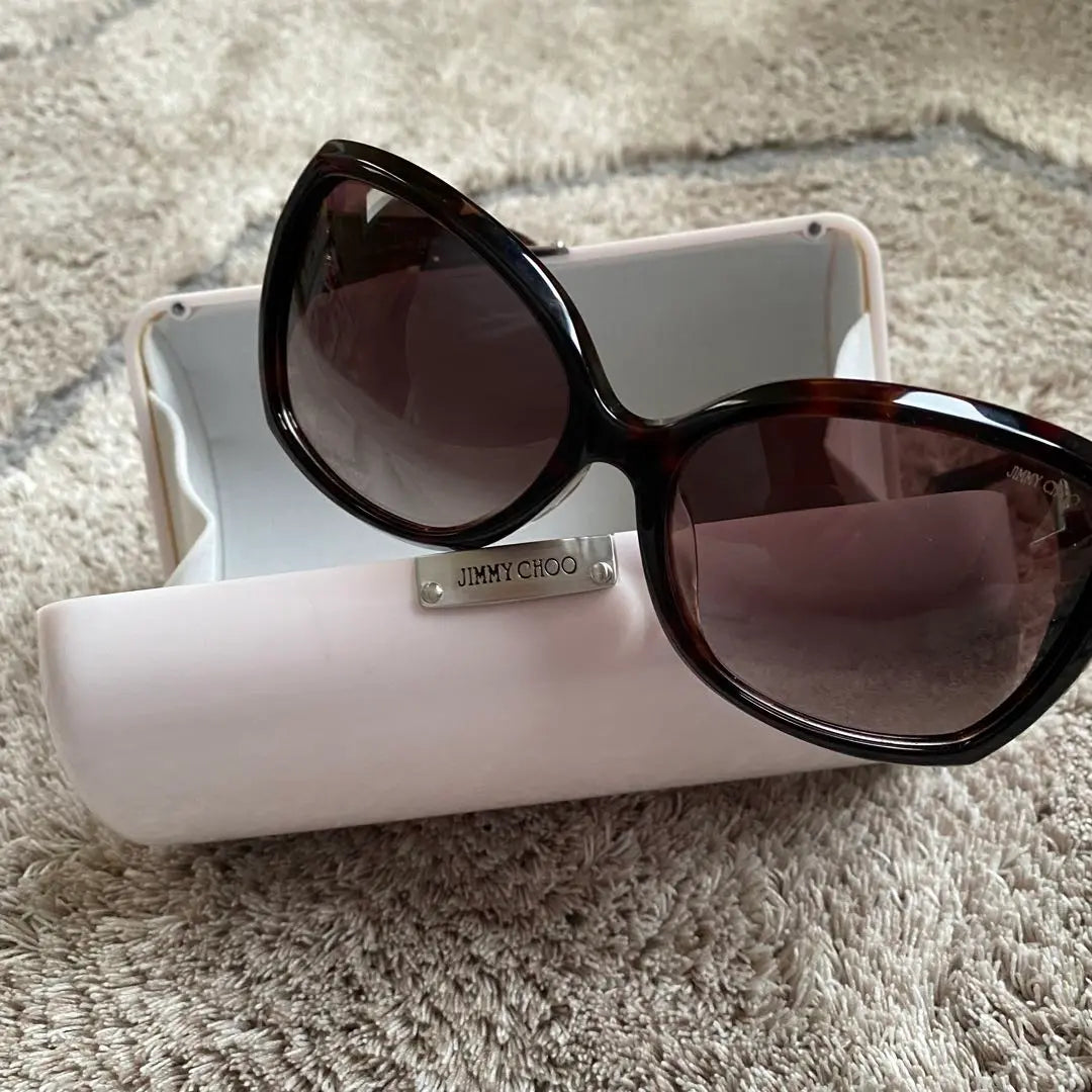 Jimmy Choo sunglasses with case for women