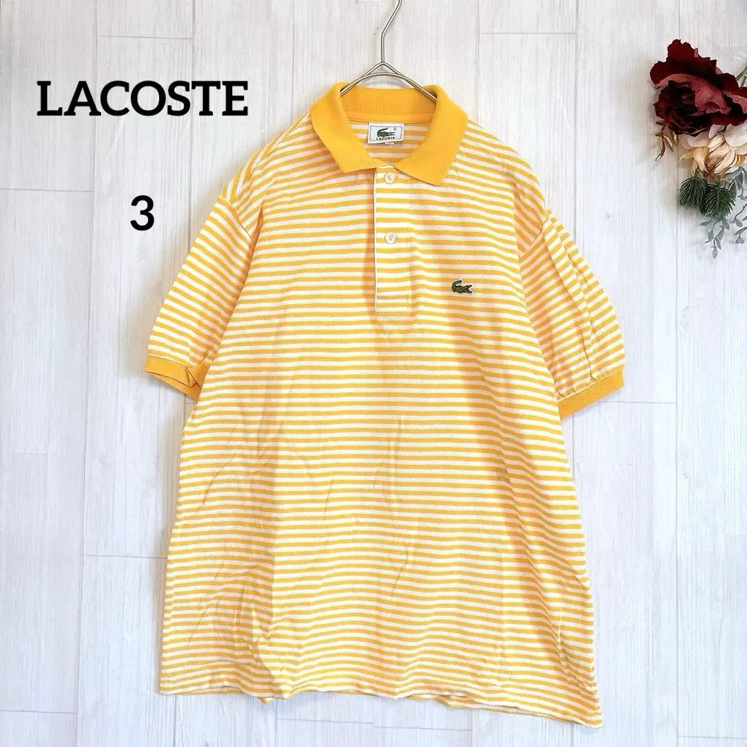 [LACOSTE] Lacoste short-sleeved polo shirt, yellow 3