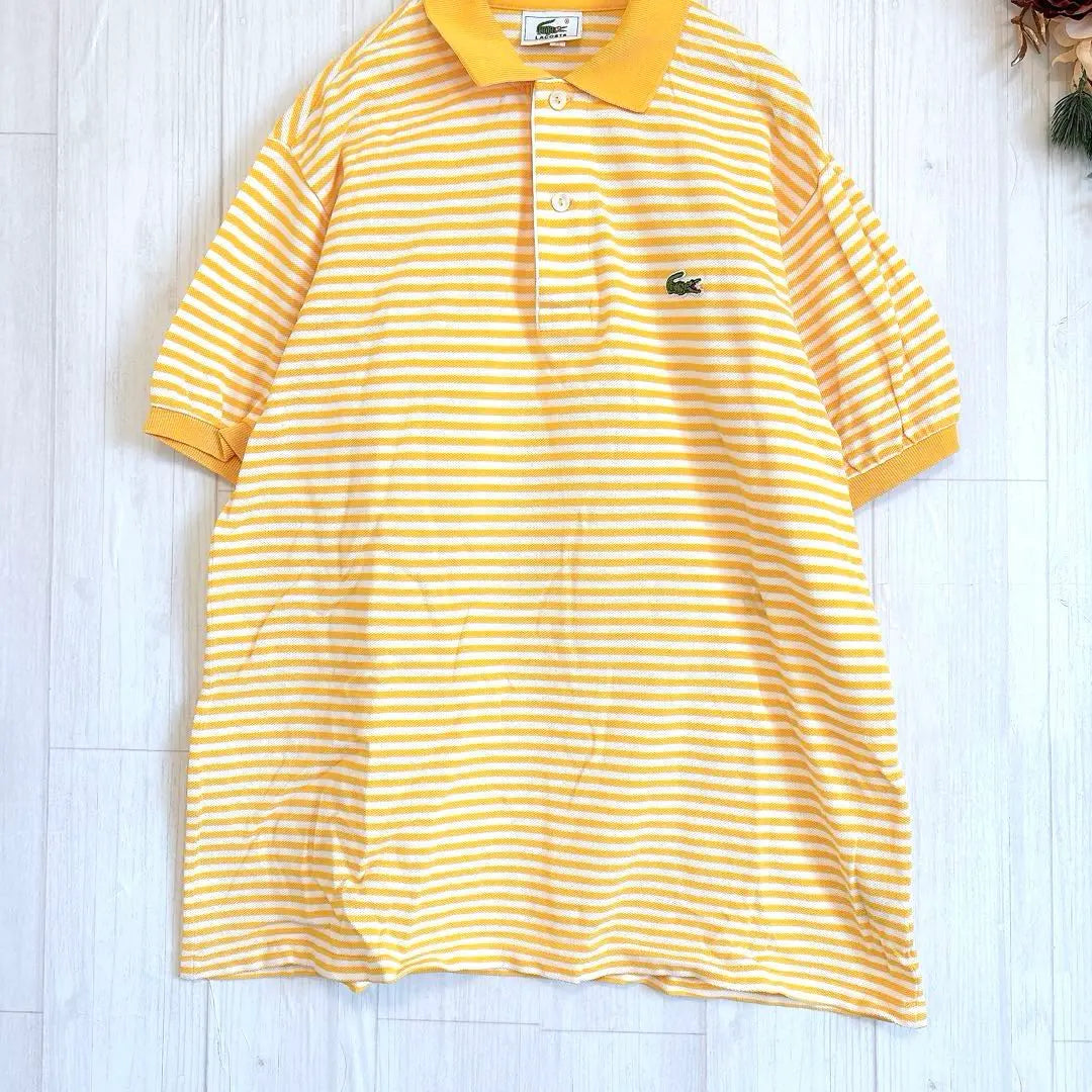 [LACOSTE] Lacoste short-sleeved polo shirt, yellow 3