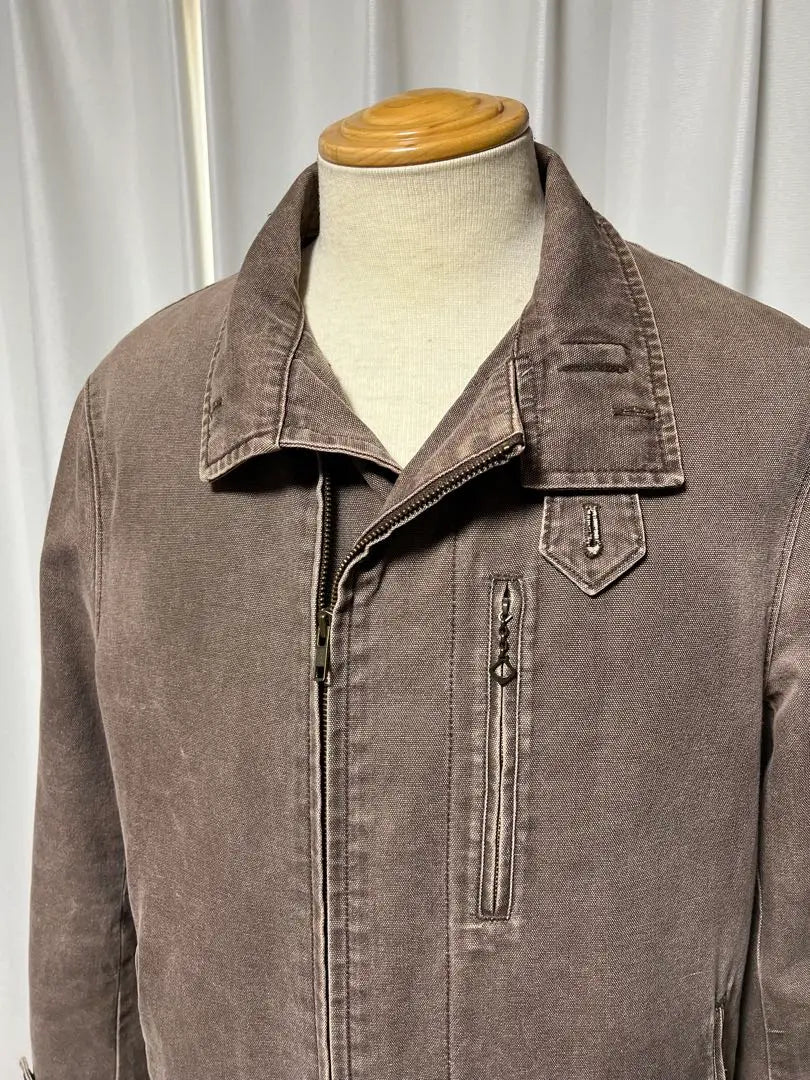 MEN'S BIGI Men's Bigi Fur Brown Denim Jacket Padded Liner