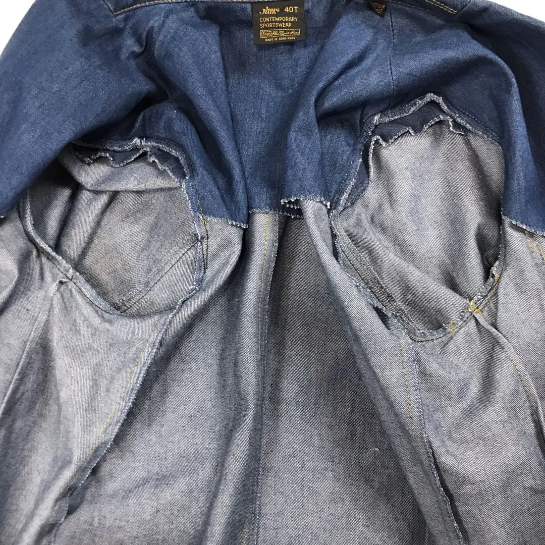 [Raro] Chaqueta a medida Sears Sears fabricada en Hong Kong, algodón y cuero L