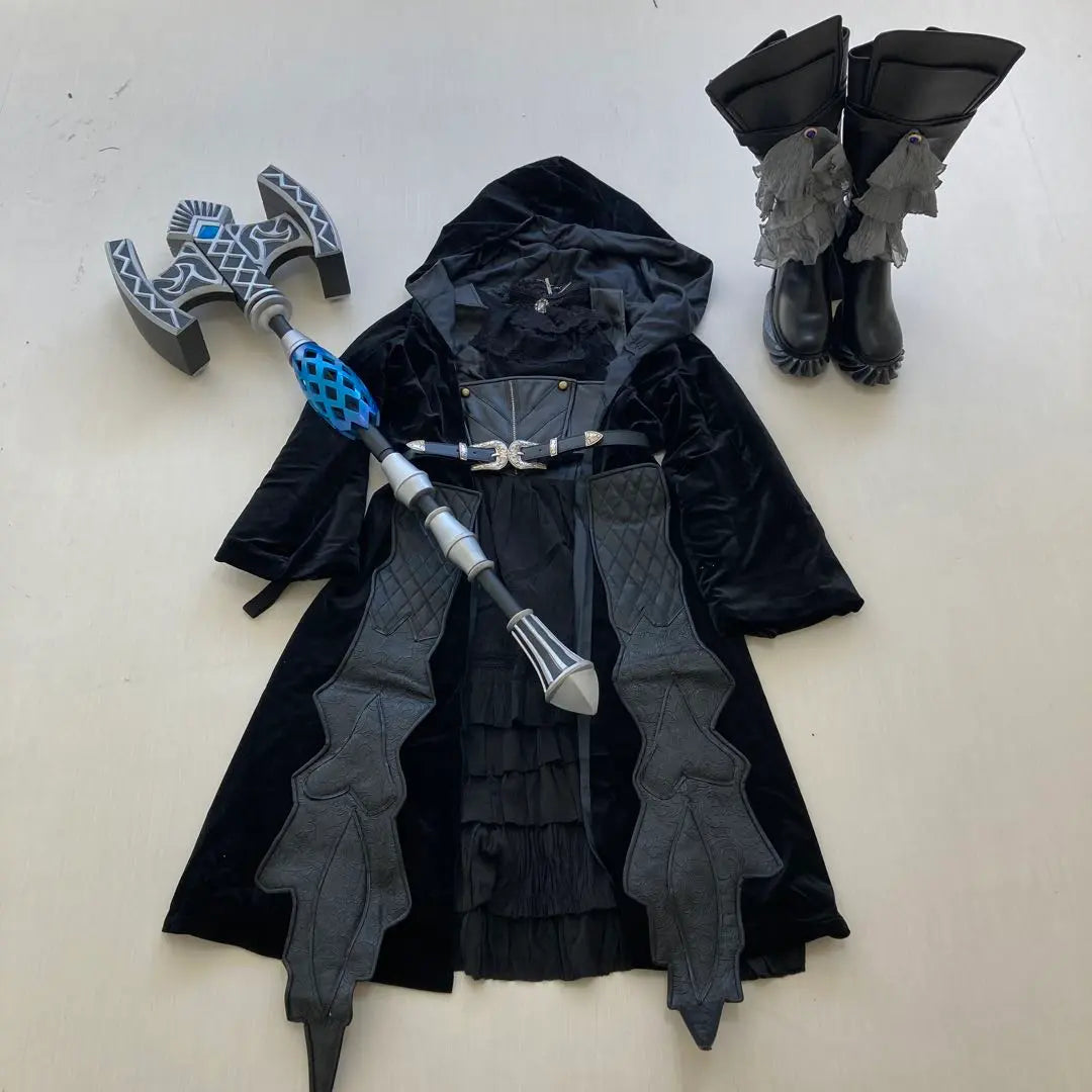 FF14 Gaia Conjunto completo de trajes + armas + botas, tallas de mujer M a L 124