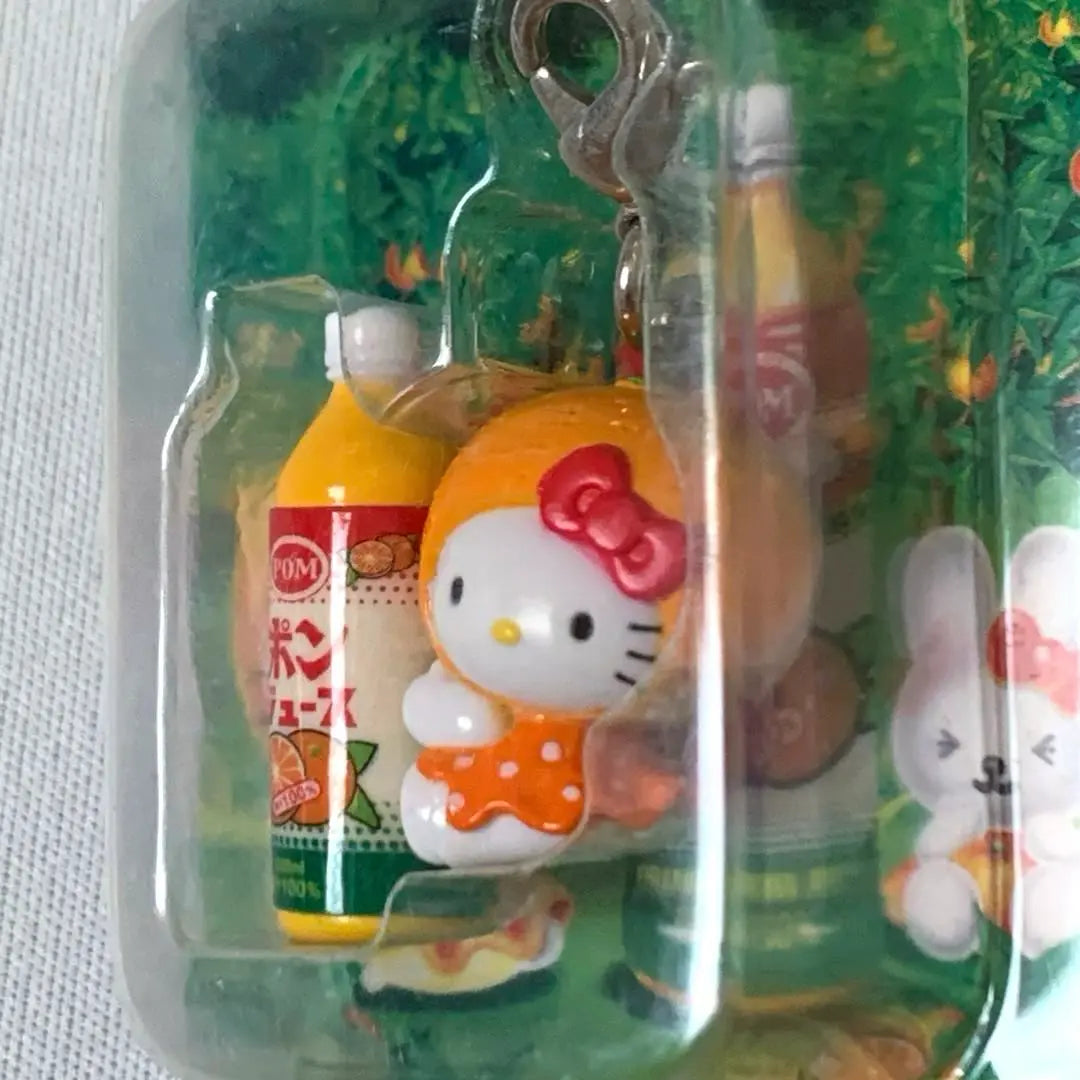 [Local Kitty] Ehime Prefecture Strap Kitty-chan Pon Juice Keychain