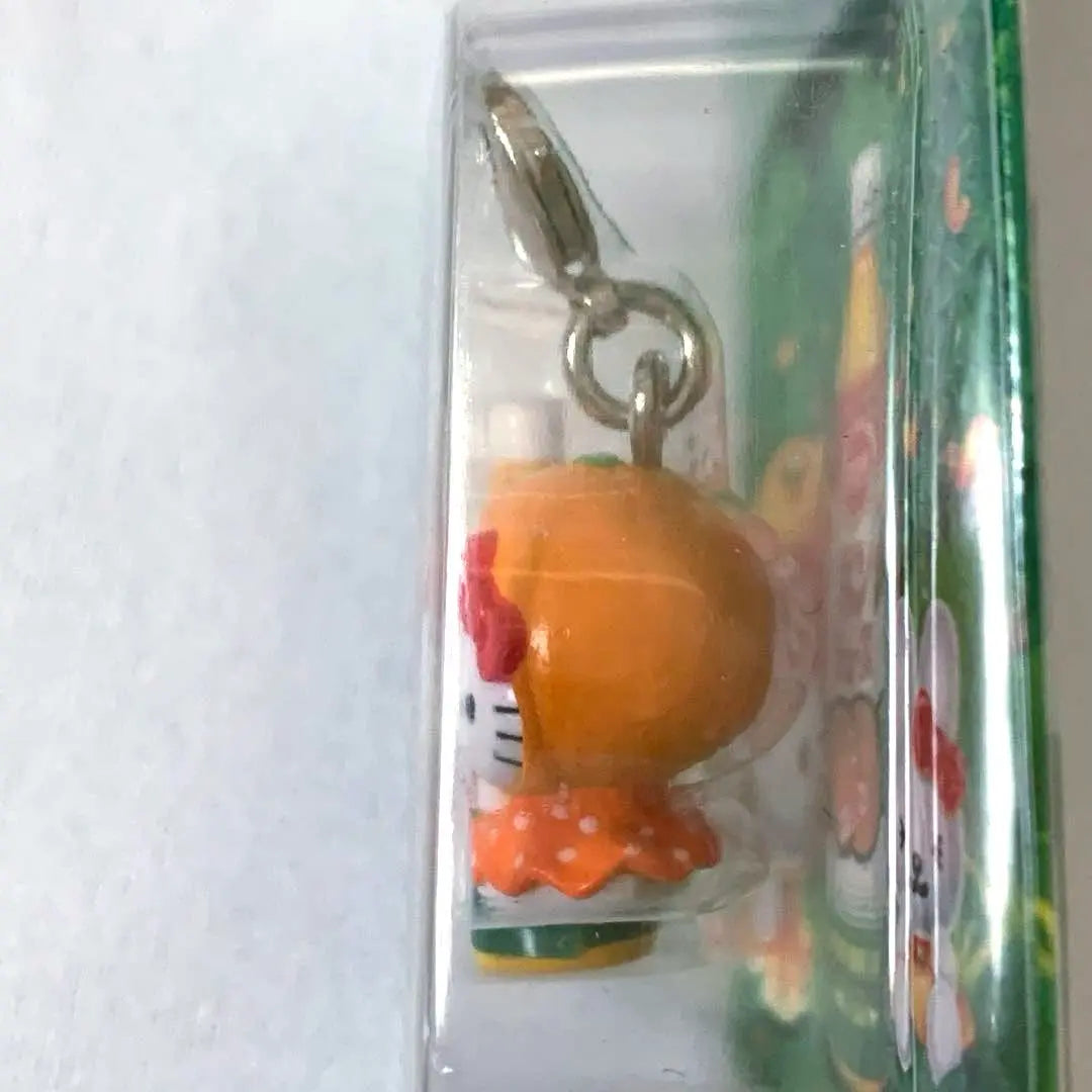 [Local Kitty] Ehime Prefecture Strap Kitty-chan Pon Juice Keychain