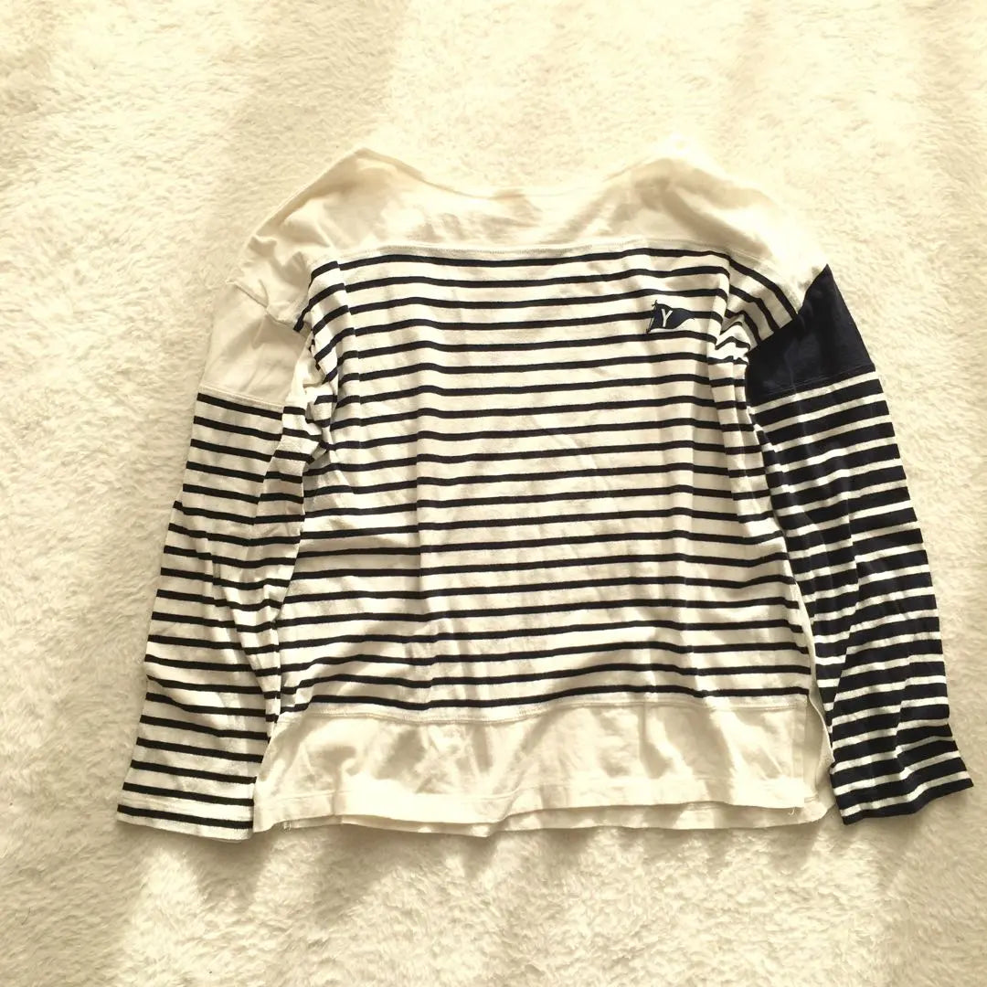 [Yare University] Cut and sew striped tops, striped, crazy, 100 cotton