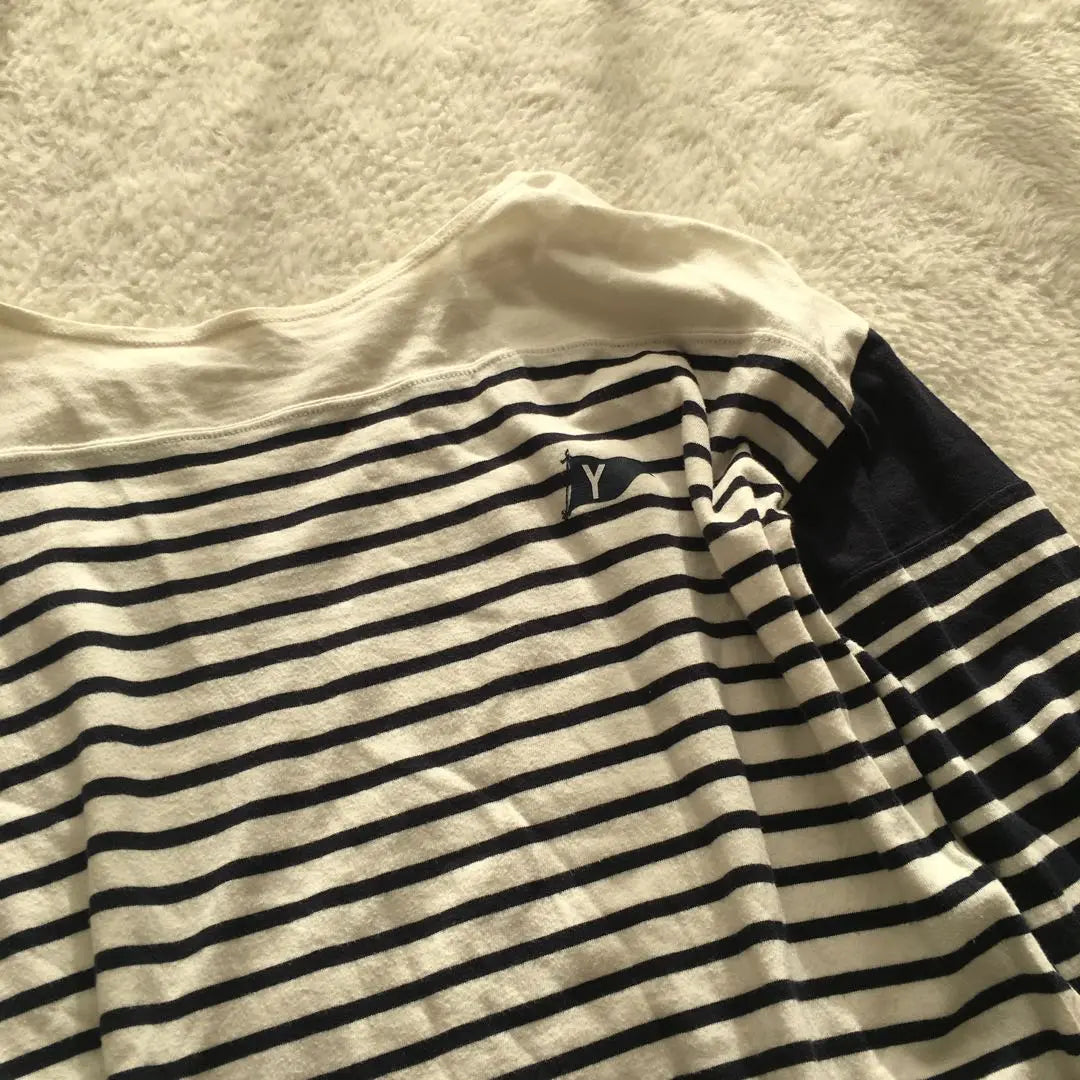 [Yare University] Cut and sew striped tops, striped, crazy, 100 cotton