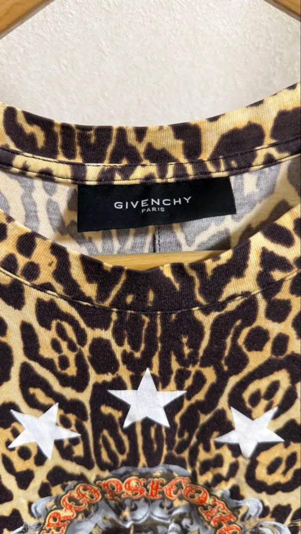 GIVENCHY leopard print clown T-shirt