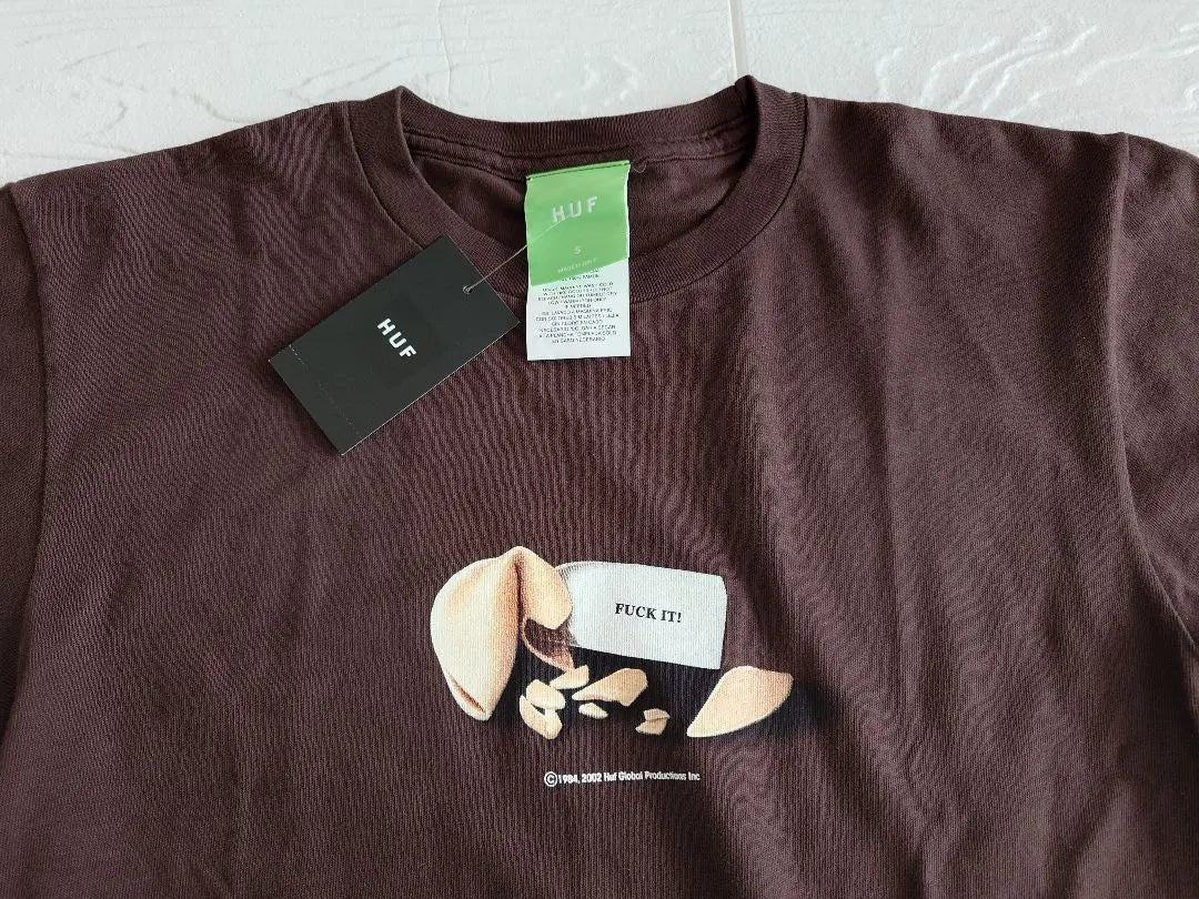 HUF / S/S Brown T-shirt S size