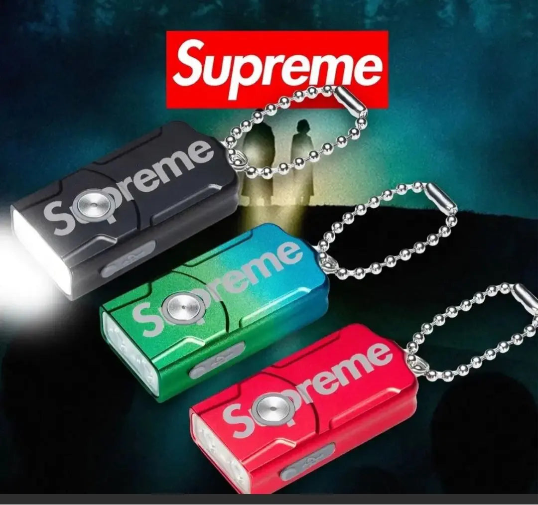 Supreme E03R v2.0 Keychain Flashlight, Blue